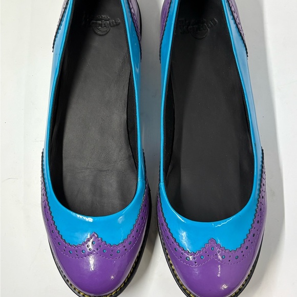 Dr. Martens Ceri Blue and Purple Flats - Picture 2 of 5